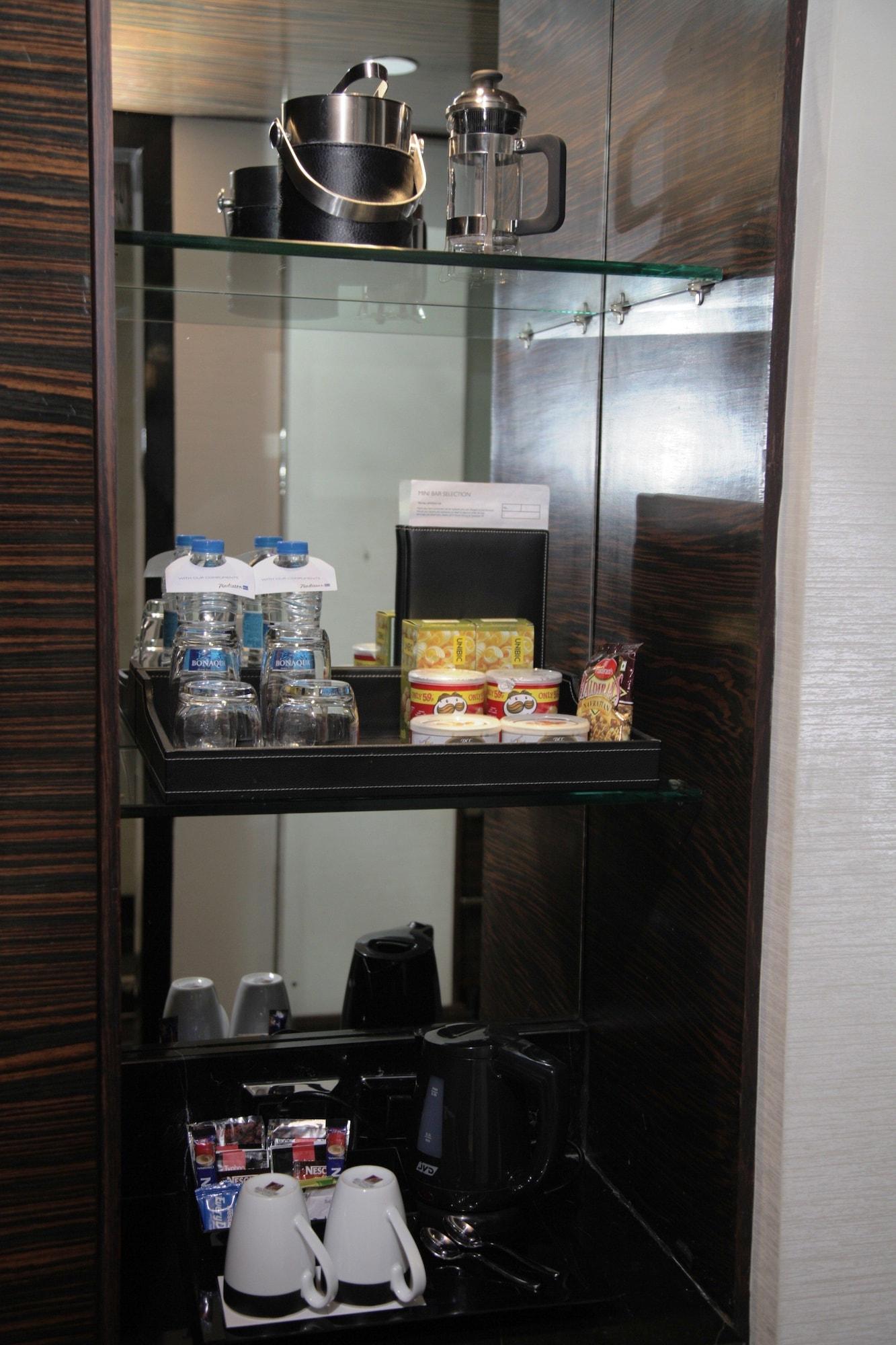 Radisson Blu Hotel New Delhi Paschim Vihar Экстерьер фото A typical hotel minibar
